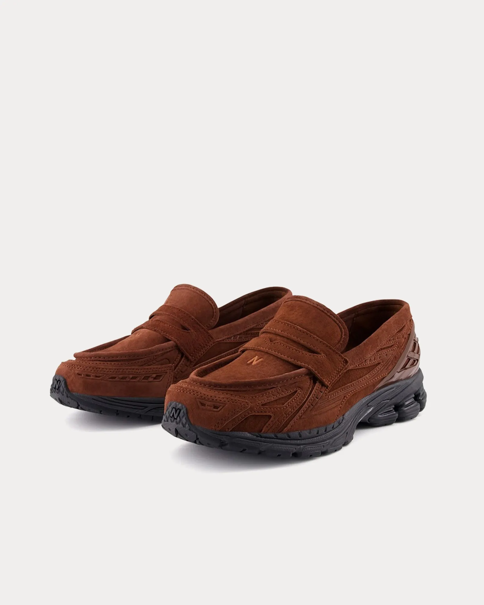 1906L Suede Rich Oak / Black Cement Loafers