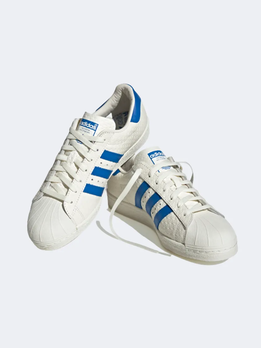 Adidas Superstar 82 Men Original Shoes White/Blue
