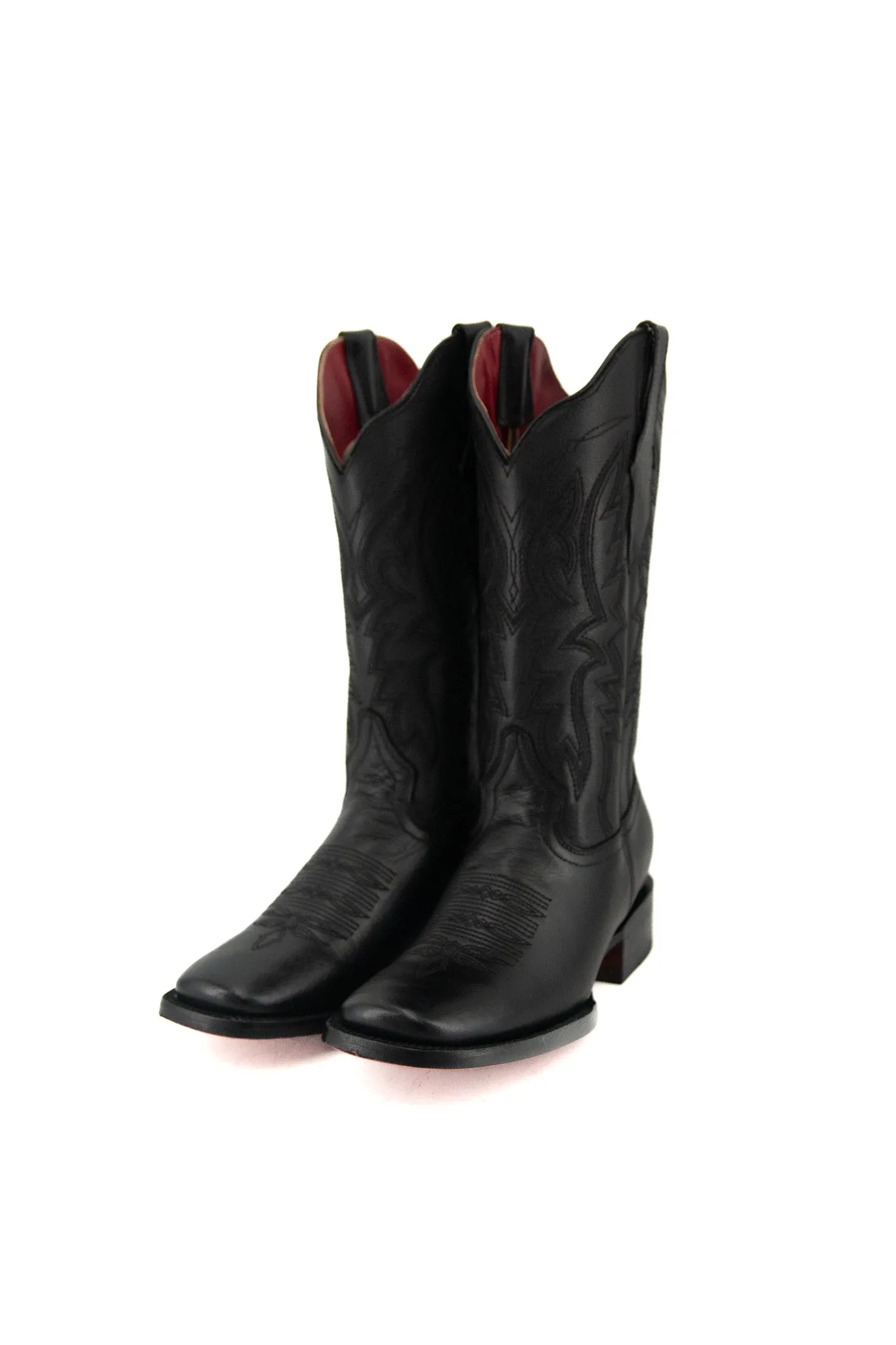 Alexa X Red Bottom Square Toe Cowgirl Boot