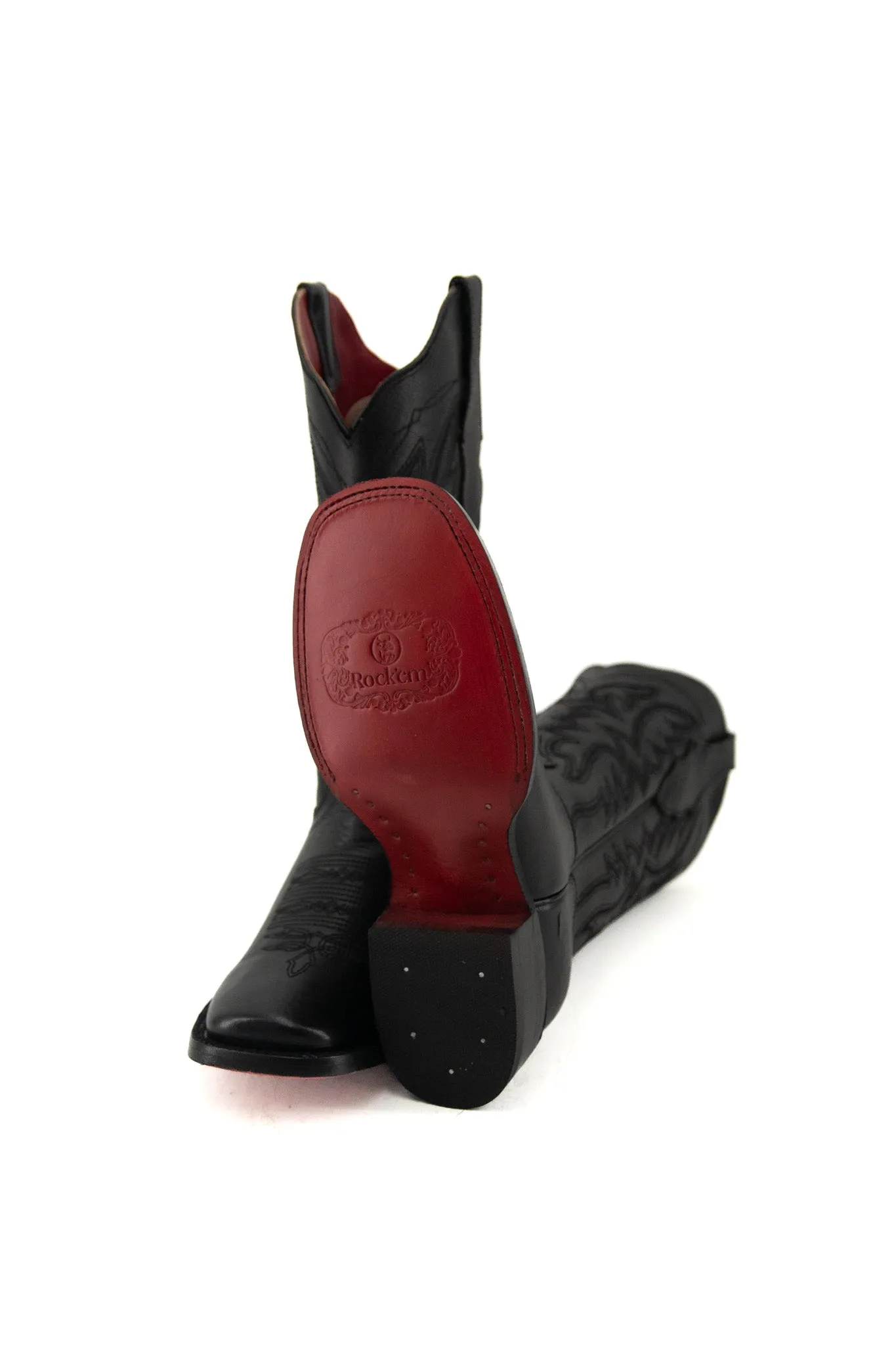 Alexa X Red Bottom Square Toe Cowgirl Boot