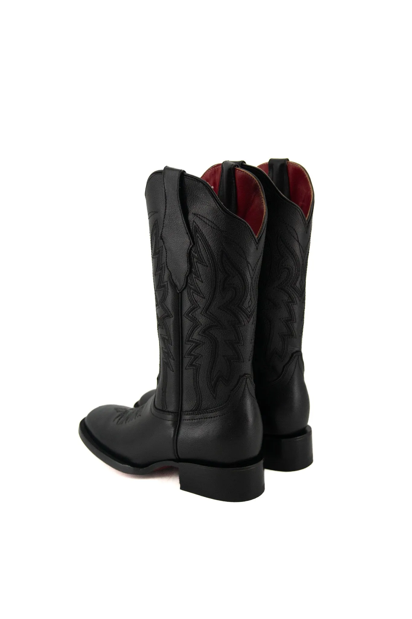 Alexa X Red Bottom Square Toe Cowgirl Boot