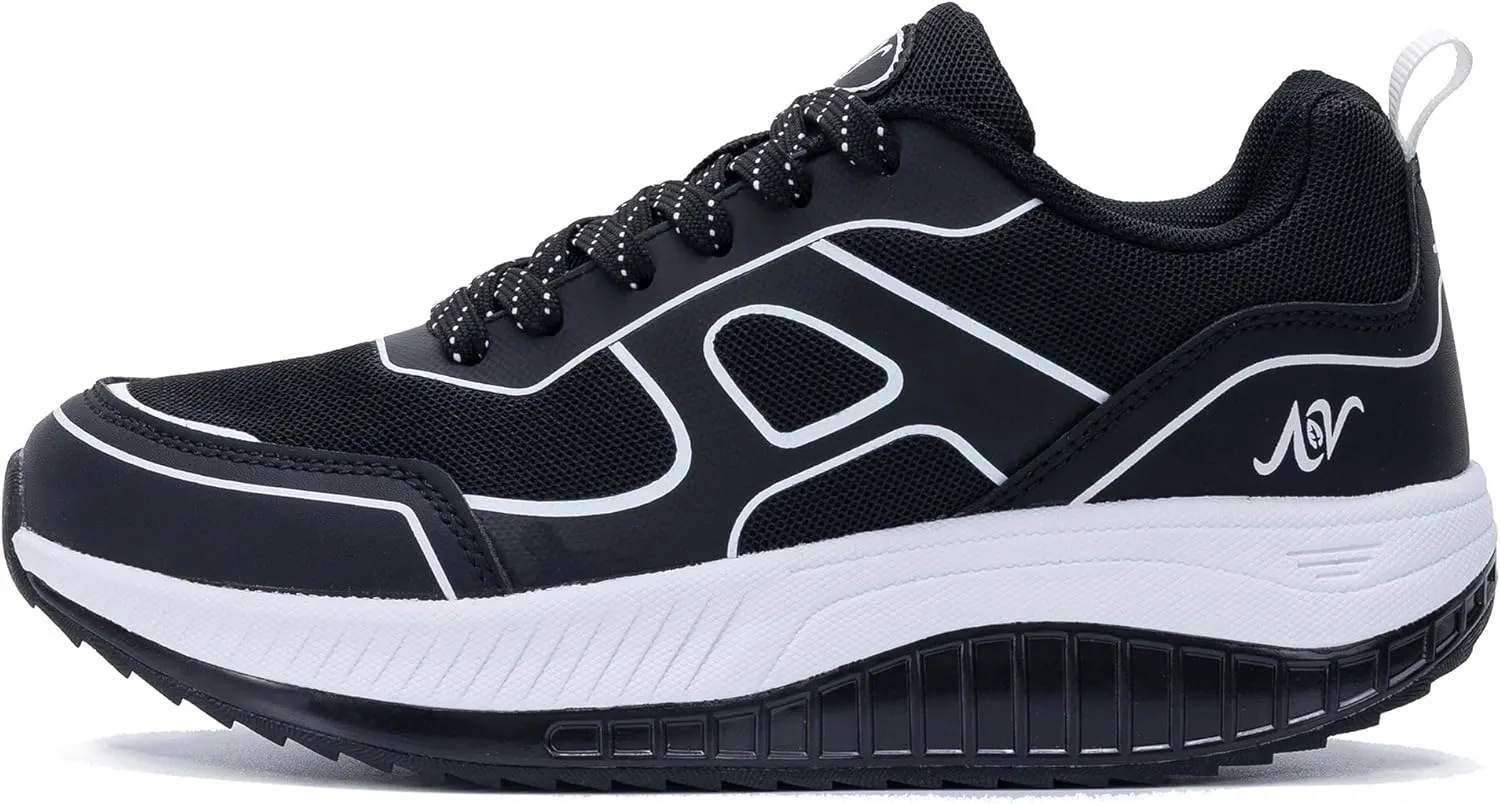AOV Womens Walking Shoes with Arch Support Plantar Fasciitis Sneakers Gym Tennis for Foot and Heel Pain Relief