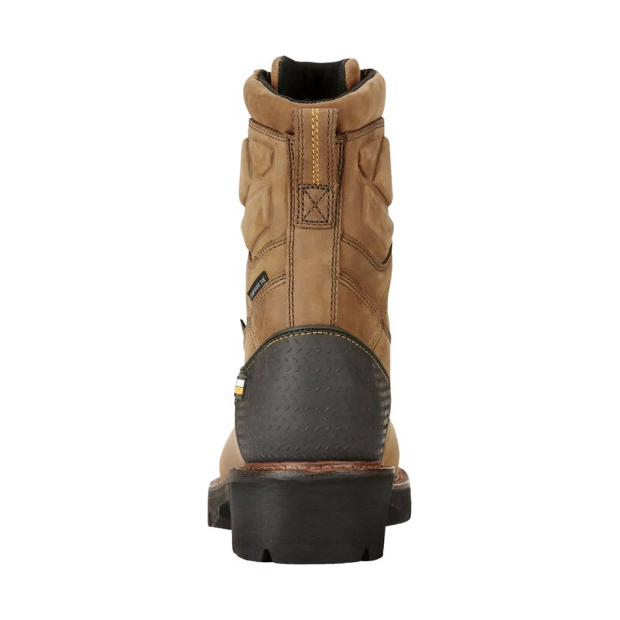 Ariat Men's Powerline 8 Inch 400G Waterproof Composite Toe Work Boot - Oily Distressed Brown
