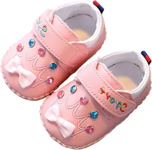 Baby Girls Boys Soft Toddler Shoes Infant Toddler Walkers Shoes Cartoon Fox Princess Shoes Sneakers Crib Shoes Z22