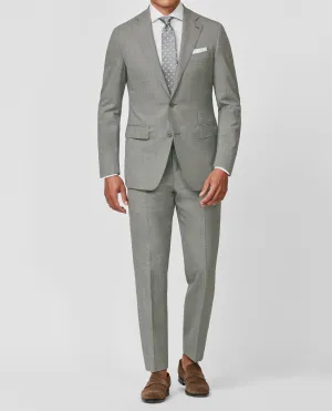 Barberis Canonico Light Grey S110 Doppio Ritoro Tropical Merino Wool