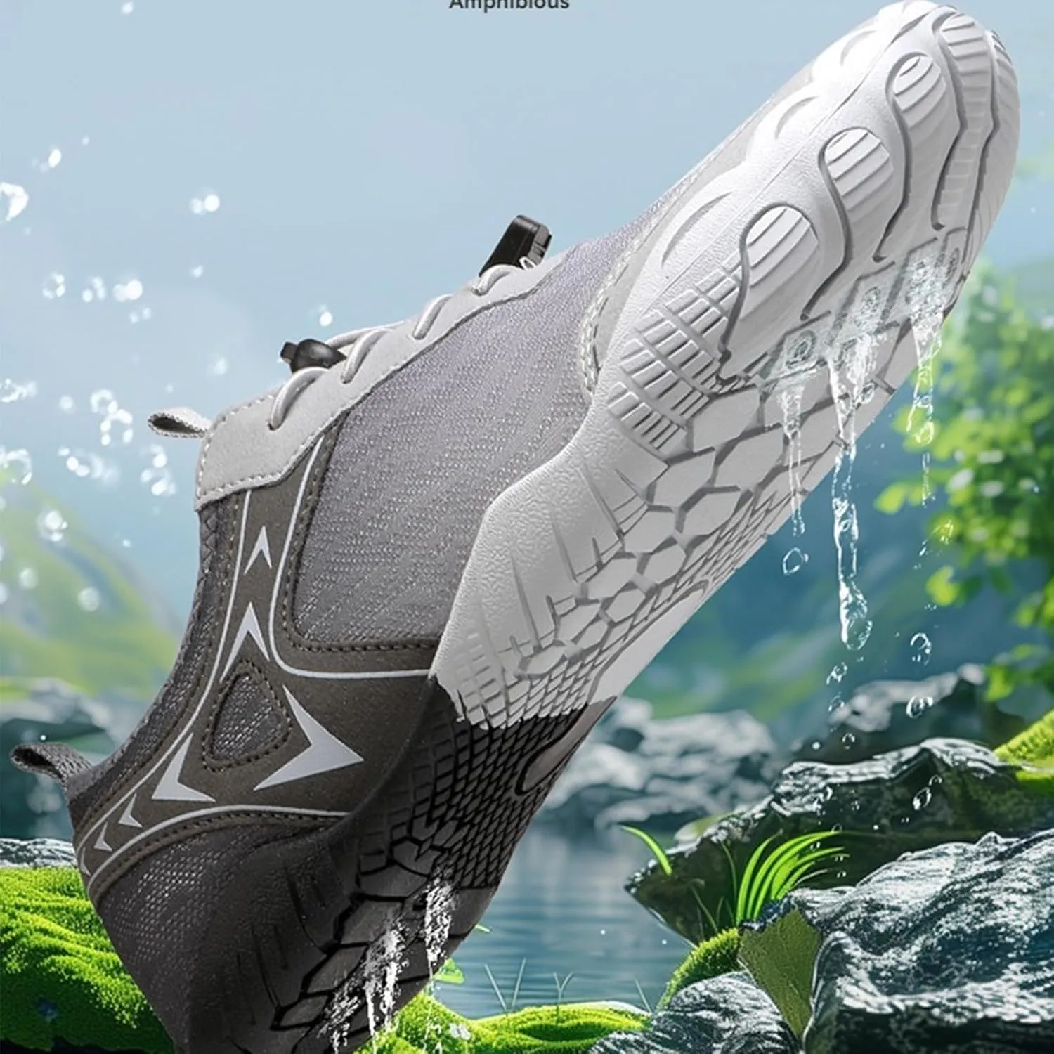 Barefoot Shoes for Women Unisex Mens Womens Non-Slip Running Tennis Sneakers Slip-On Quick Dry Beach Surfing Walking Shoes Wide Toe Outdoor Hiking Footwear