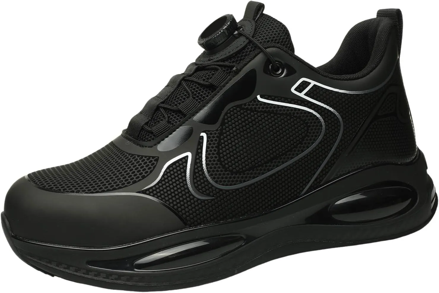 Boots for Men Fashion Causal Outdoor Sneakers Steel Toe No Slip Lace Up Work Shoes Lightweight Industry Safety Shoes