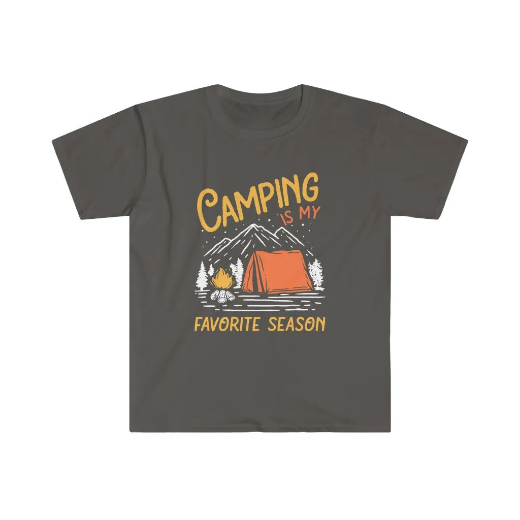 Camping Season Outdoor Adventure Shirt | Camping Gift | Unisex Soft Style T-Shirt