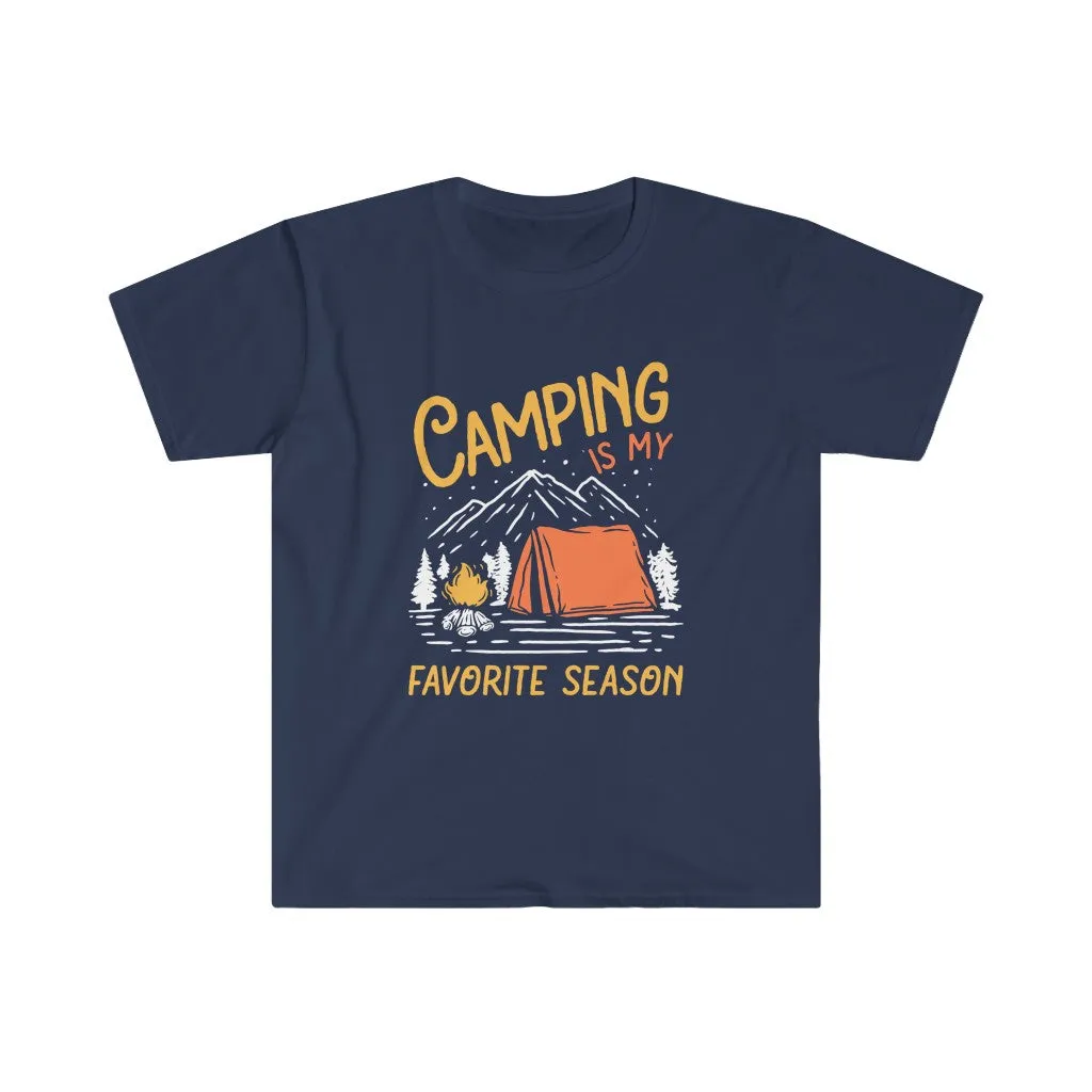 Camping Season Outdoor Adventure Shirt | Camping Gift | Unisex Soft Style T-Shirt
