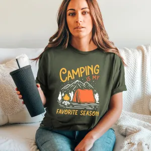 Camping Season Outdoor Adventure Shirt | Camping Gift | Unisex Soft Style T-Shirt