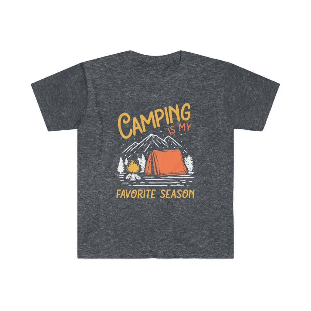 Camping Season Outdoor Adventure Shirt | Camping Gift | Unisex Soft Style T-Shirt