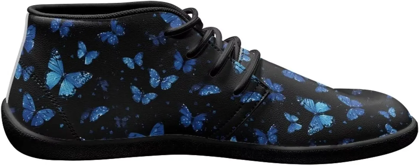 Doojoayie Wide Toe Box Sneakers Women Mens Barefoot Shoes with PU Leather for Travel