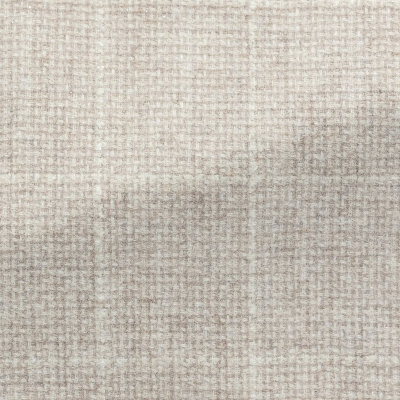 E. Thomas Sand Wool & Cashmere Basketweave with Tonal Windowpane