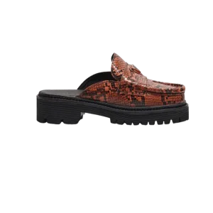 'Emma St' mule by NoSkin - vegan snakeskin