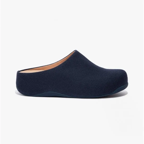FitFlop SHUV Womens Canvas Clogs Midnight Navy