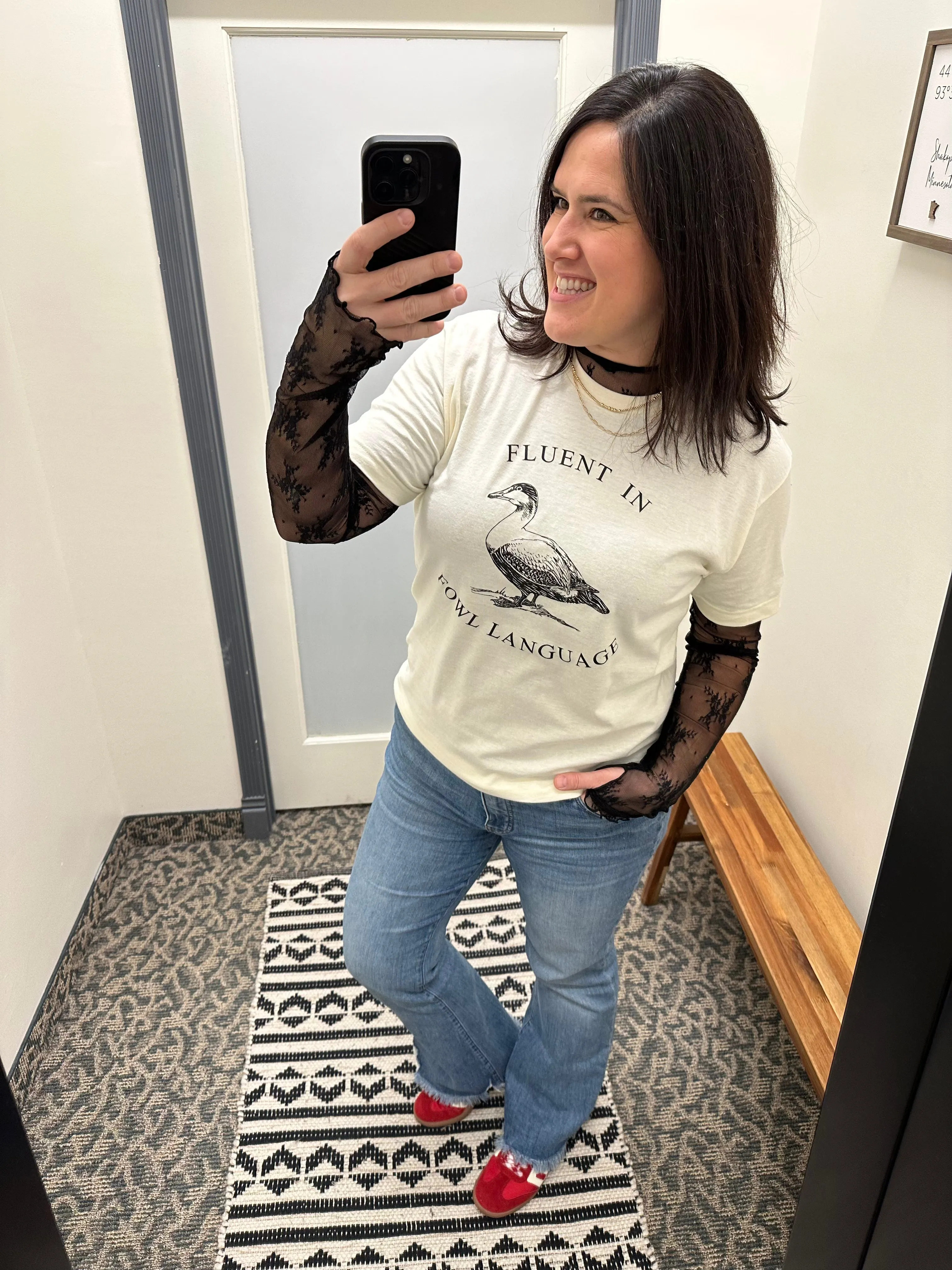 Fluent in Fowl Language Graphic T