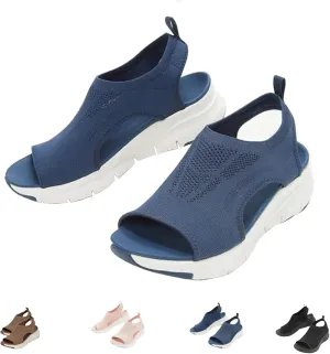 Giltpeak Libiyi Women's Orthotic Sport Sandals, Summer Washable Slingback Orthopedic Sport Washable Knit Open Toe Beach Shoe