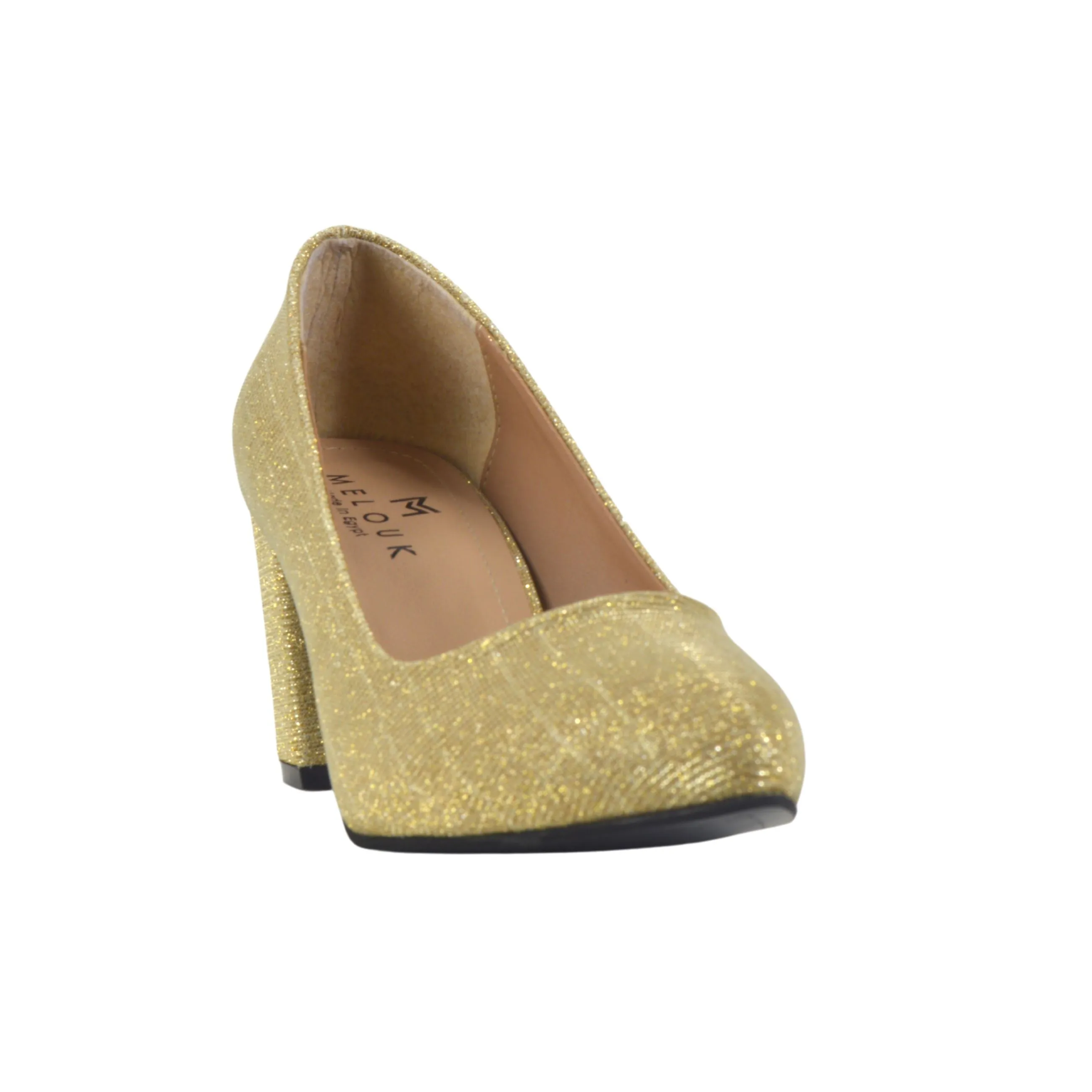 Gold Basic Leather Shoe