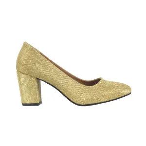 Gold Basic Leather Shoe