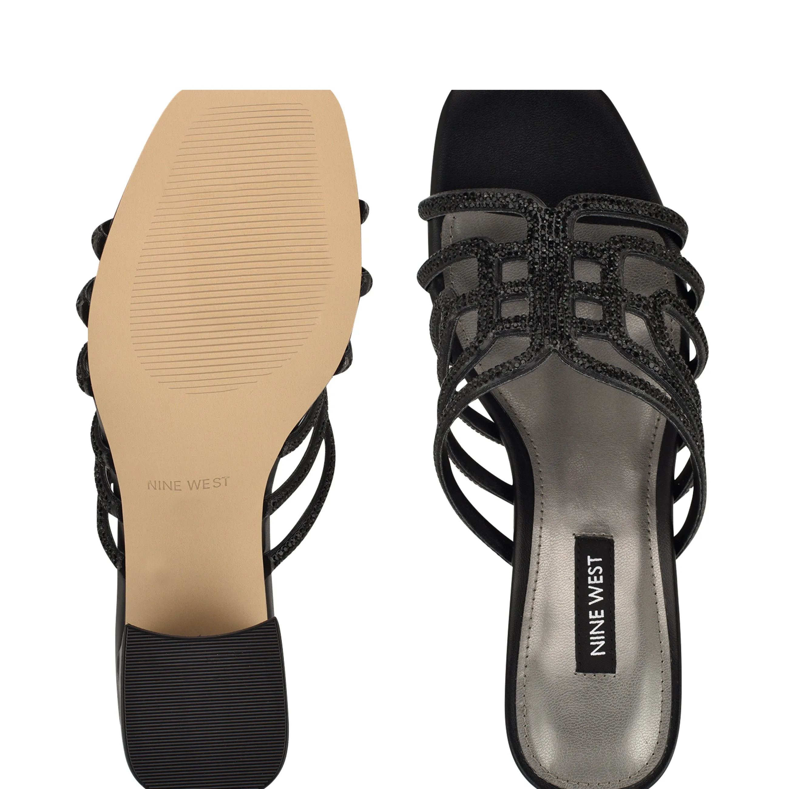 Grassa Block Heel Embellished Sandals
