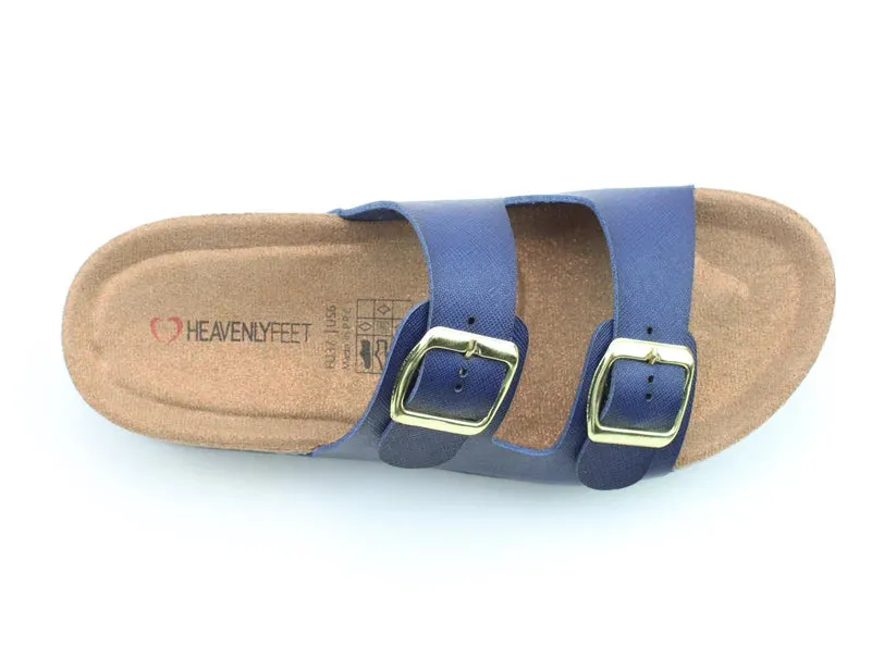 Heavenly Feet Harmony 2 Slip On Sandal Navy