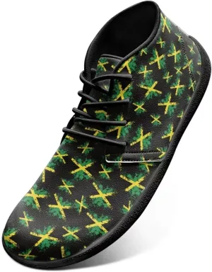 Howilath St. Patrick's Day Barefoot Running Shoes Men Extra Width Running Shoes Trail Running Sneakers for Walking Hiking