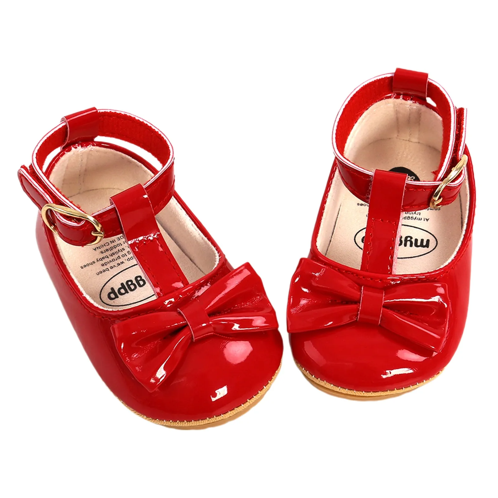Infant Baby Girls Soft Sole Bowknot Princess Shoes with Headband, 0-18M