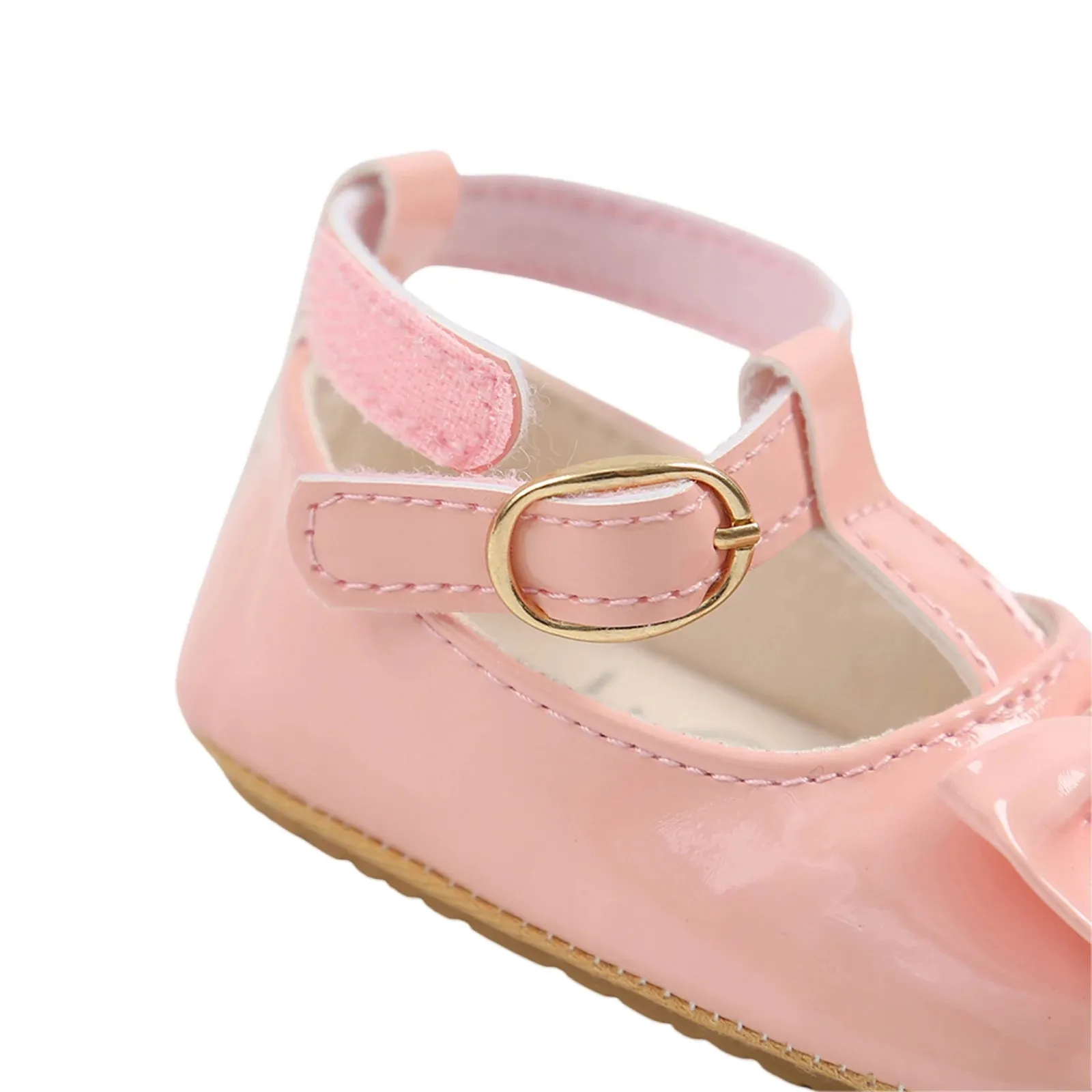 Infant Baby Girls Soft Sole Bowknot Princess Shoes with Headband, 0-18M