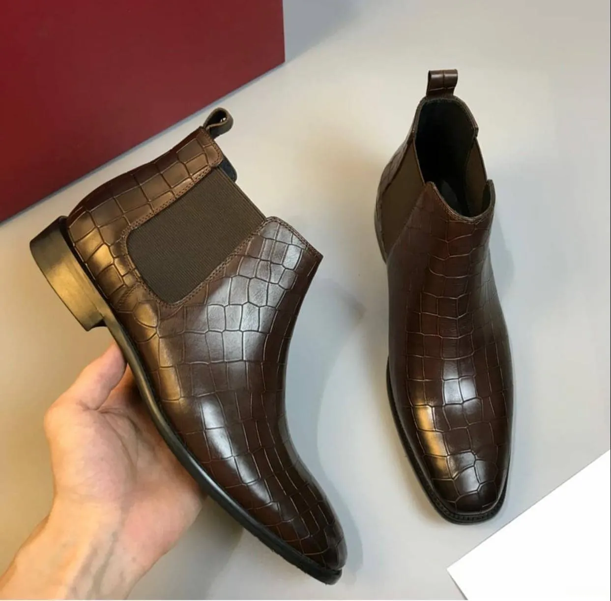 Jack Marc New Fashion Chelsea Boots