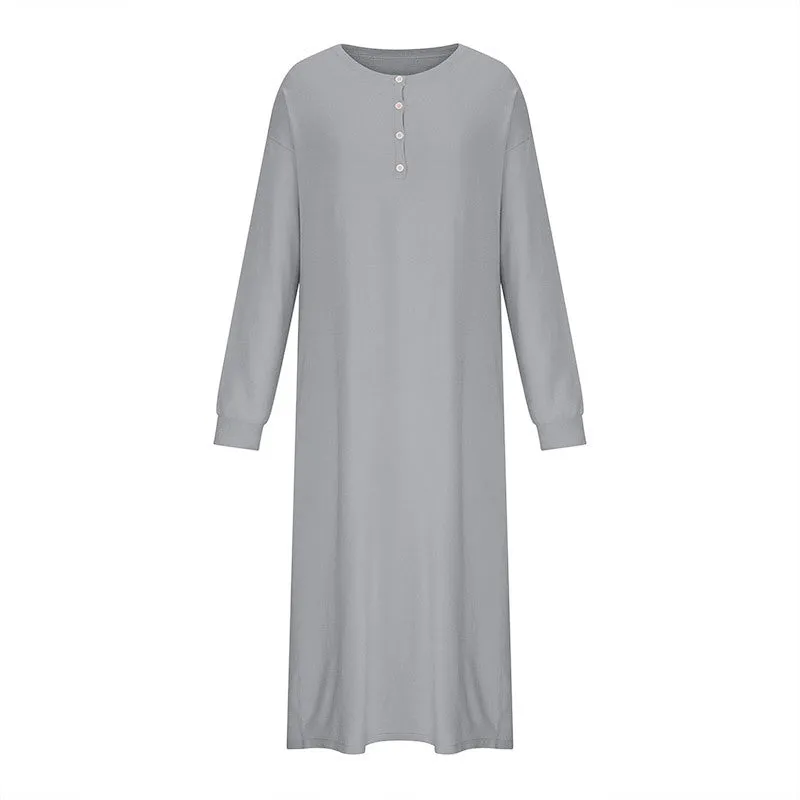 KAMAHE Cross-border dress 2025 style knee-length thin and versatile sweater skirt high waist sweater skirt  knitted skirt