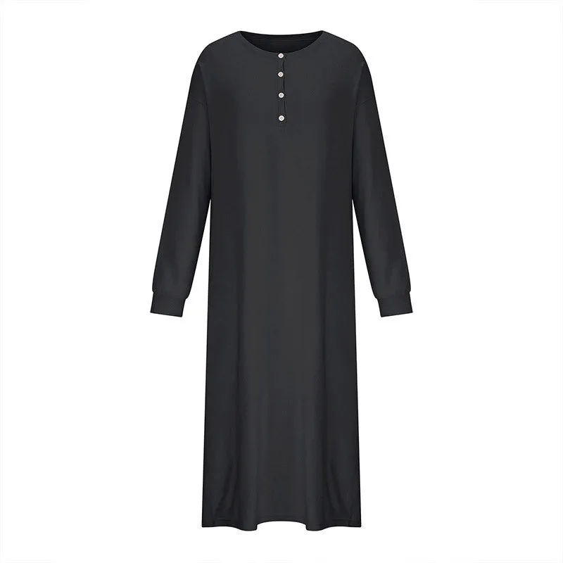 KAMAHE Cross-border dress 2025 style knee-length thin and versatile sweater skirt high waist sweater skirt  knitted skirt