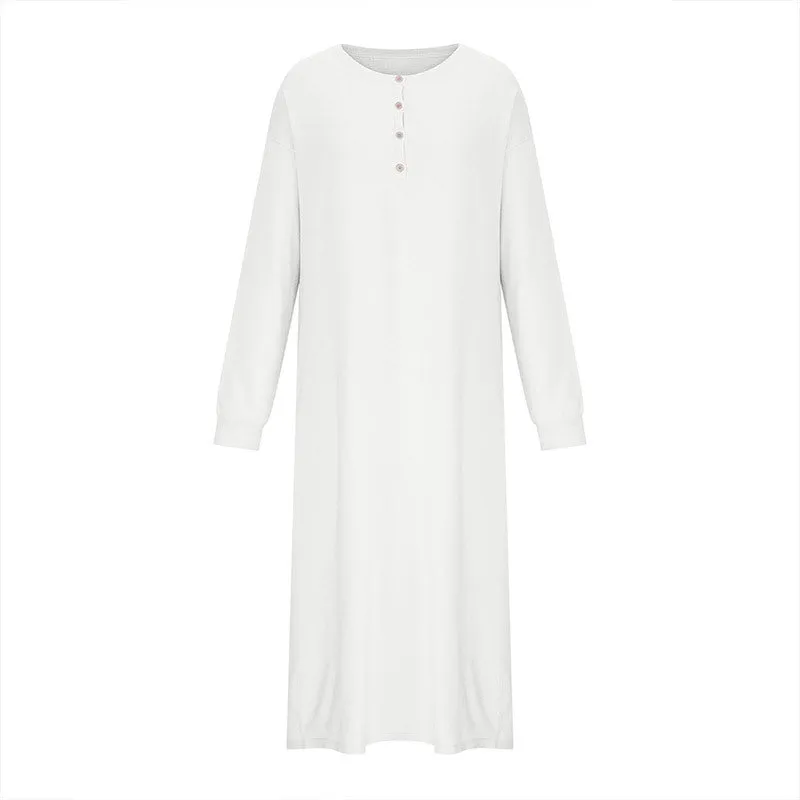 KAMAHE Cross-border dress 2025 style knee-length thin and versatile sweater skirt high waist sweater skirt  knitted skirt