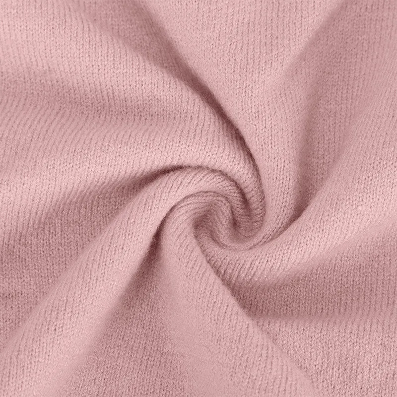KAMAHE Cross-border dress 2025 style knee-length thin and versatile sweater skirt high waist sweater skirt  knitted skirt