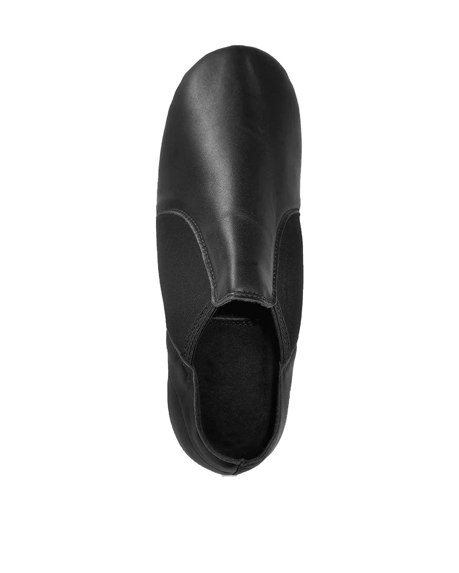 Leather Flex Slip On Tan Jazz Dance Shoes with Arch Insert for Women and Men