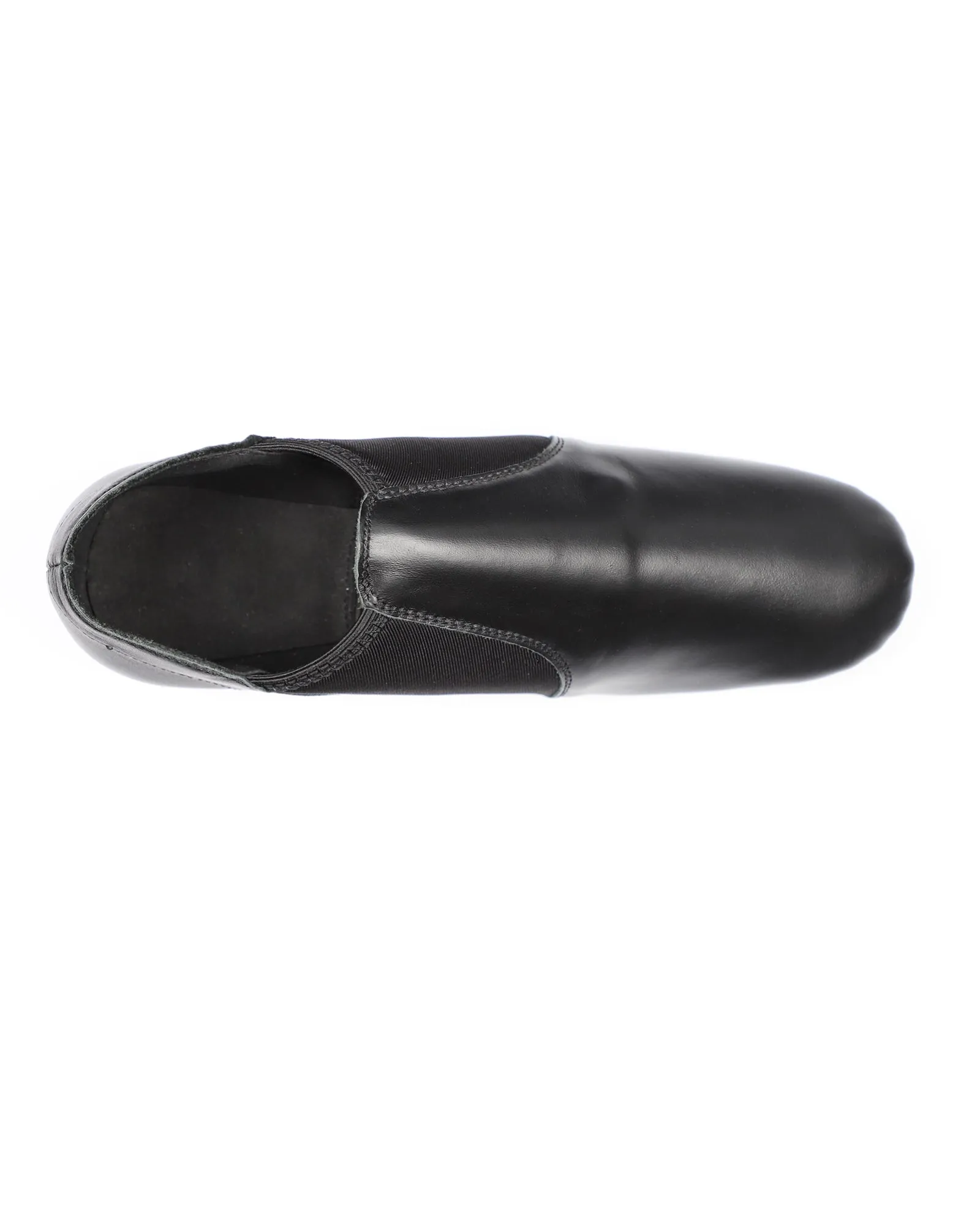 Leather Flex Slip On Tan Jazz Dance Shoes with Arch Insert for Women and Men