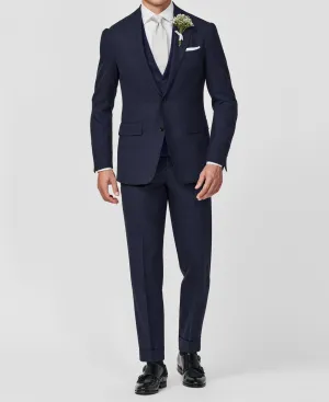 Loro Piana SUMMERTIME Neapolitan Blue Wool, Silk & Linen Tropical