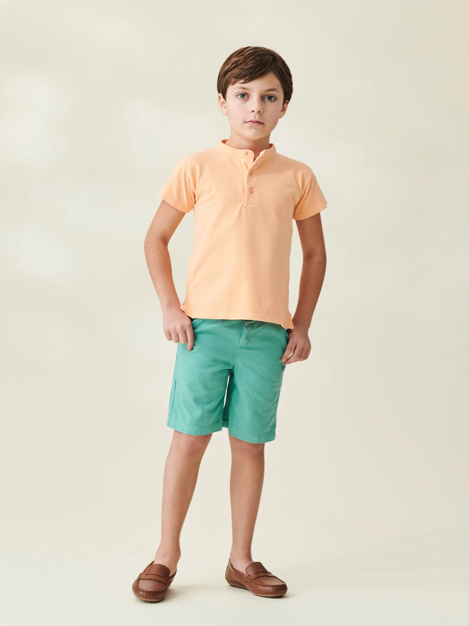 Melon Alcon Boy Cotton Polo Shirt