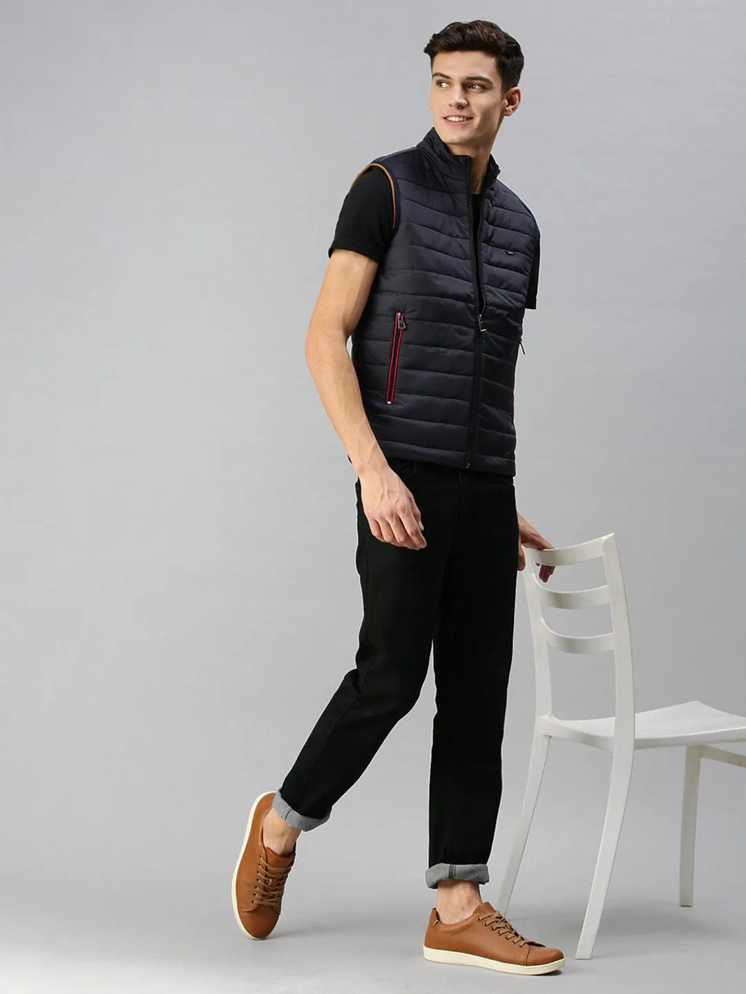 Men Blue Lightweight Tailored Jacket