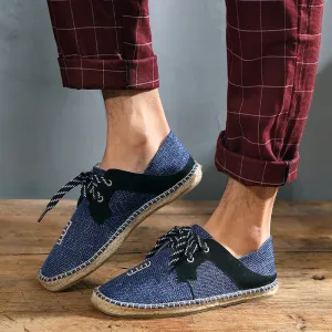 Men Soft Flat Slip On Espadrilles