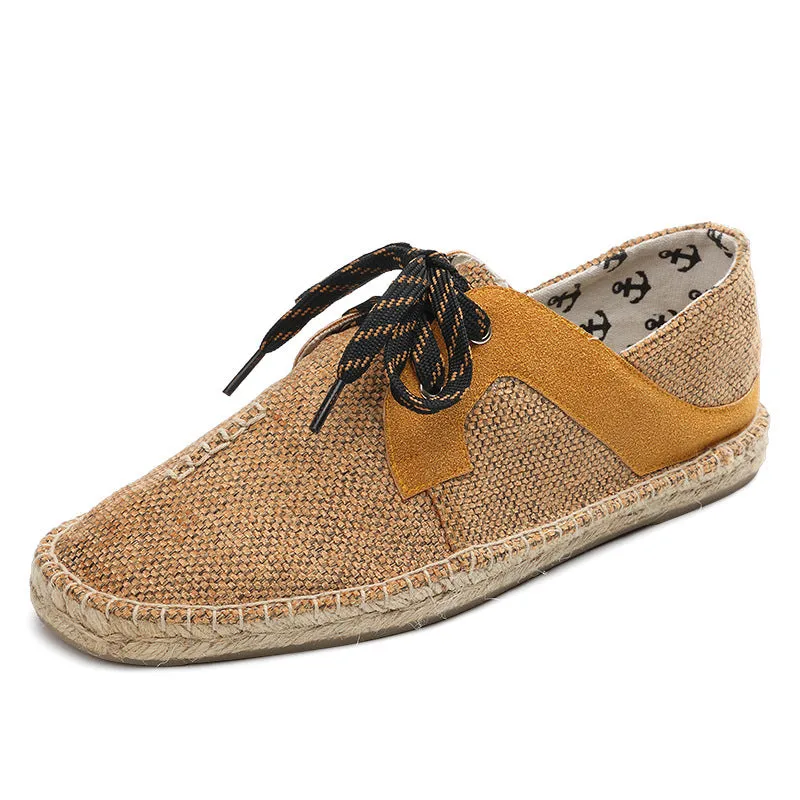 Men Soft Flat Slip On Espadrilles