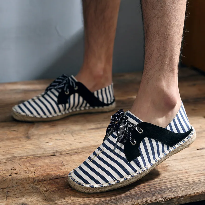 Men Soft Flat Slip On Espadrilles