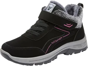 Men Work Boots Wide Width Hiking Sneakers Shoes with Fur Lined Womens Safety Toe Shoes Waterproof Waterproof Outdoor Shoes Lightweight Anti Slip Hike Grounded Footwear