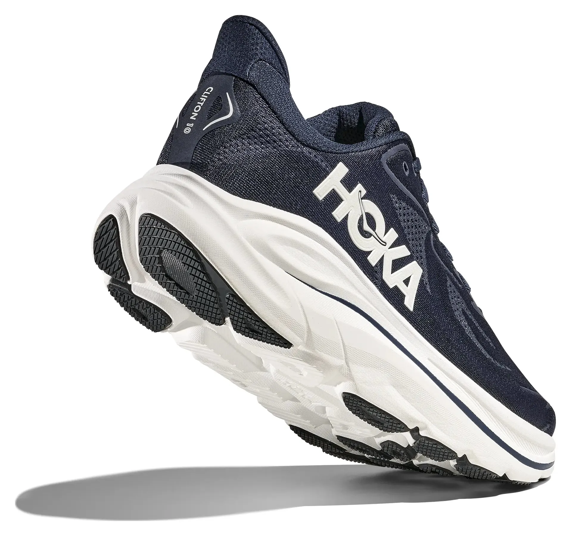Mens Hoka Clifton 10  Soft Ride, Sleek Fit