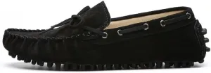 Men's Loafers Shoes Round Toe Solid Color Suede Vamp Boat Driving Loafers Comfortable Slip Resistant Lightweight Fashion Slip-ons