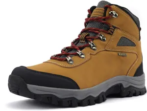 Men's Waterproof Hiking Boots Outdoor Non-Slip Work Boots High Top Trekking Hiking Shoes