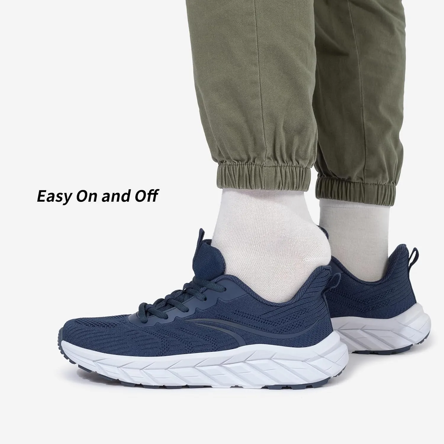 Men's Wide Walking Shoes Breathable Mesh Athletic Sneakers Wide Toe Box Shoes with Arch Support for Plantar Fasciitis
