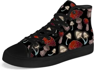 Men's Women's Mushroom High Top Sneakers High Top Canvas Shoes Lace Up Casual Shoes Gifts for Men Women