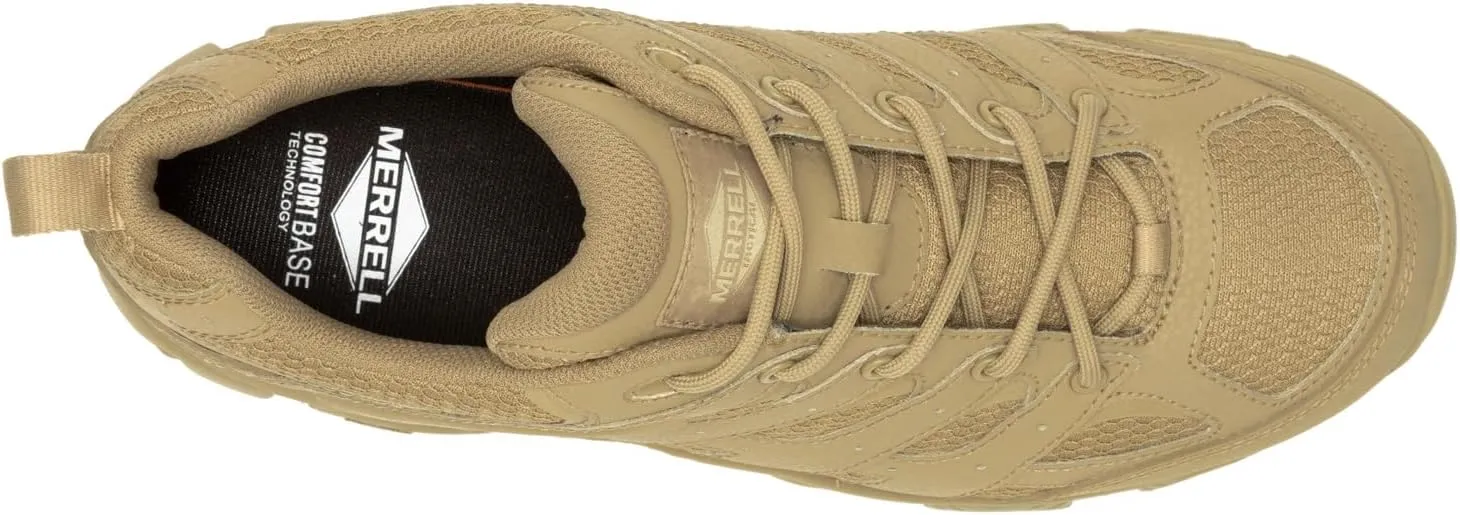 Merrell Mens Moab 3 Tactical Industrial Shoes, Waterproof Coated Leather & Mesh Upper Combat Outdoor Work Boots