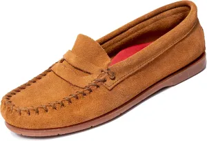 Minnetonka Mellony Penny ?C Women's Penny Loafer Design, Water and Stain Resistant, Genuine Suede, and Lightweight Sole