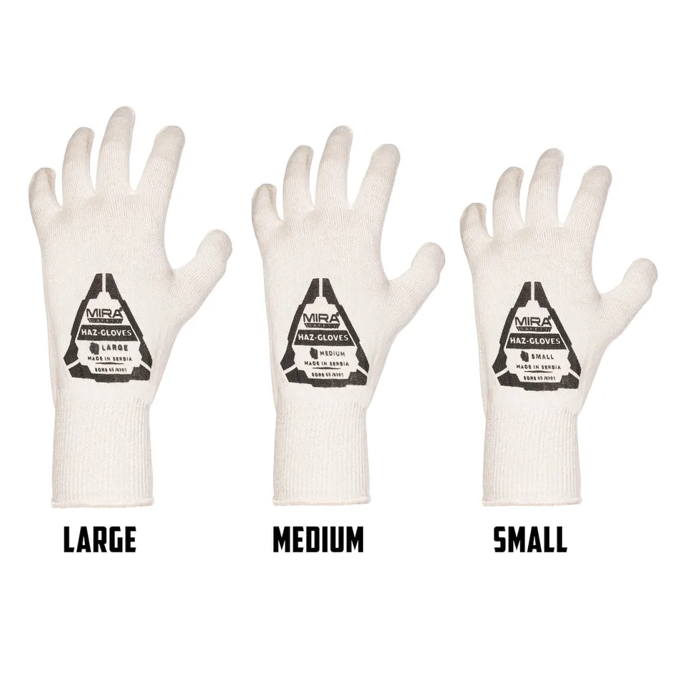 MIRA Safety HAZ-GLOVES Butyl Gloves for CBRN Protection Set of 4